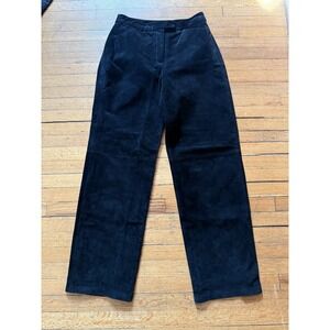 Vintage‎ 90s SONOMA Black Suede Leather 10 Pants